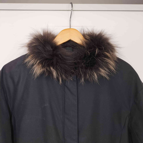 ユナイテッドアローズグリーンレーベルリラクシング UNITED ARROWS green label relaxing FM 2WAY ファー ノーステッチ ダウン コート レディース JPN:38