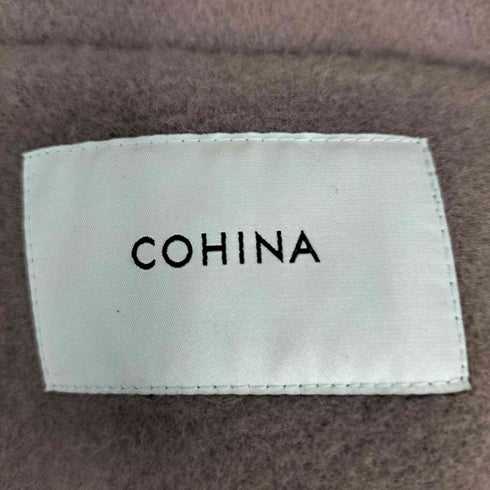 コヒナ COHINA 2wayカラーバックフレアウールコート レディース SHORT