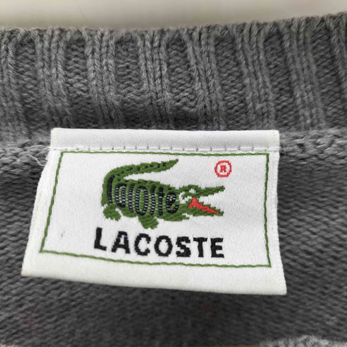 ラコステ LACOSTE ロゴ ワッペン コットン ニット セーター メンズ 3