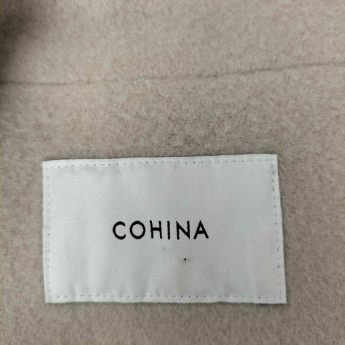 コヒナ COHINA ダブルブレストウールコート レディース regular
