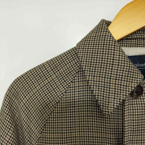 オーシバル ORCIVAL 千鳥格子 ラグラン ウール ステンカラーコート レディース 1