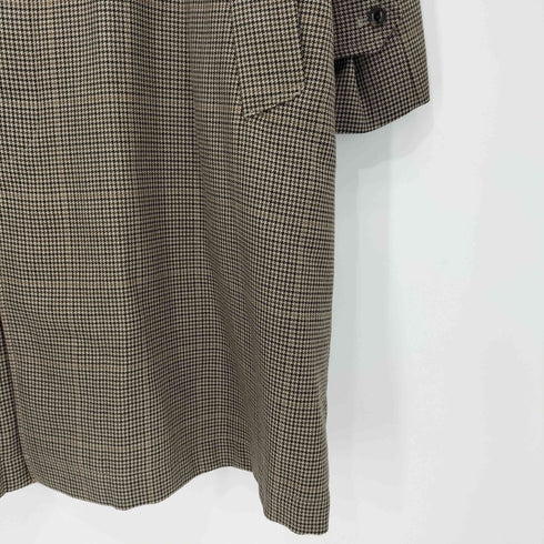 オーシバル ORCIVAL 千鳥格子 ラグラン ウール ステンカラーコート レディース 1