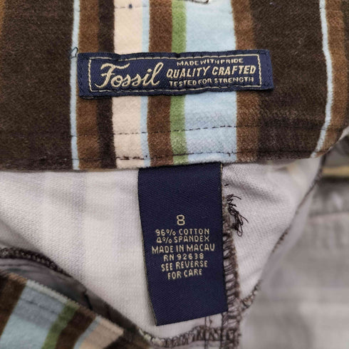 Fossil マルチストライプ ベロアライク フレアパンツ メンズ 8