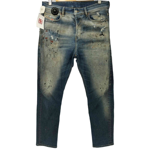 ディーゼル DIESEL 00s D-VIDER CARROT Y2K ダメージ/ペイント加工 デニムパンツ メンズ W32 L30