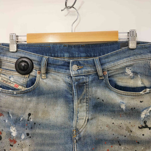 ディーゼル DIESEL 00s D-VIDER CARROT Y2K ダメージ/ペイント加工 デニムパンツ メンズ W32 L30