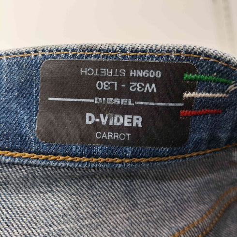 ディーゼル DIESEL 00s D-VIDER CARROT Y2K ダメージ/ペイント加工 デニムパンツ メンズ W32 L30