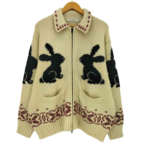 ジーユー GU フルジップ ニット ジャケット ダブルジップ メンズ JPN:XL