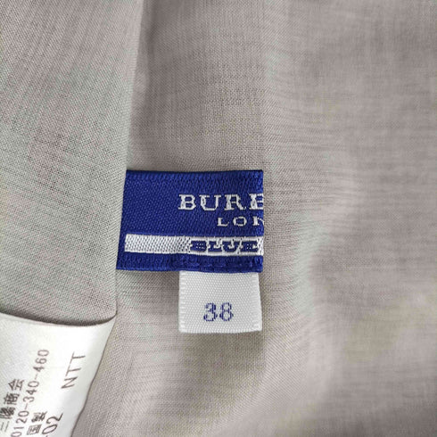 バーバリーブルーレーベル BURBERRY BLUE LABEL フリル袖 ノバチェック ノースリーブワンピース レディース 38