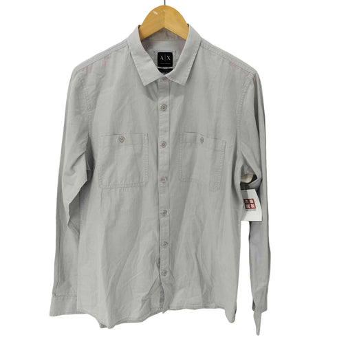 アルマーニエクスチェンジ ARMANI EXCHANGE FITTED CASUAL コットン長袖シャツ メンズ import:L