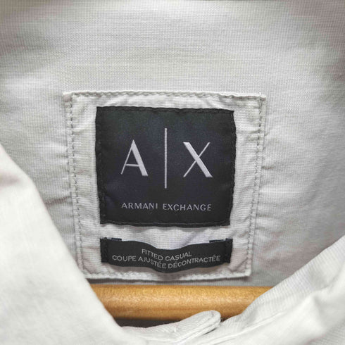 アルマーニエクスチェンジ ARMANI EXCHANGE FITTED CASUAL コットン長袖シャツ メンズ import:L
