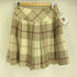 バーバリーブルーレーベル BURBERRY BLUE LABEL ウール混 チェック柄 プリーツ ミニスカート レディース EUR:38