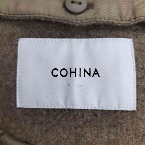 コヒナ COHINA 2wayカラーフロントジップコート レディース FREE