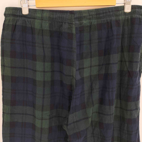 ポロラルフローレン POLO RALPH LAUREN 90S ポニー刺繍 タータンチェック パジャマ イージーパンツ メンズ L/G/G