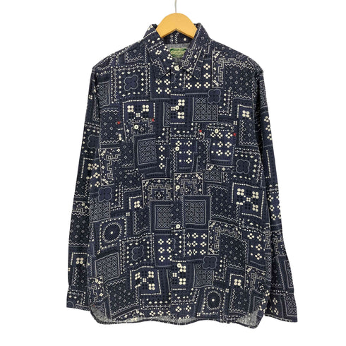 シュガーケーン SUGAR CANE Light バンダナ柄 ダブルポケット 長袖シャツ メンズ JPN:L