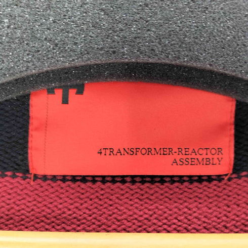 4TRANSFORMER REACTOR ASSEMBLY ケーブル編み ボーダー グランジ ニット セーター Y2K メンズ import:M