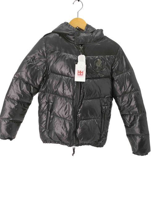 ロエン Roen Y2K レザー切替 鹿革 スカル ラインストーン ダウンジャケット メンズ JPN:44 44