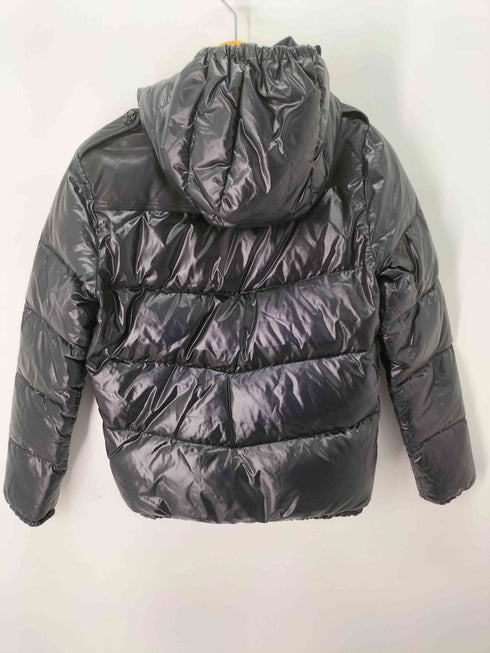 ロエン Roen Y2K レザー切替 鹿革 スカル ラインストーン ダウンジャケット メンズ JPN:44 44