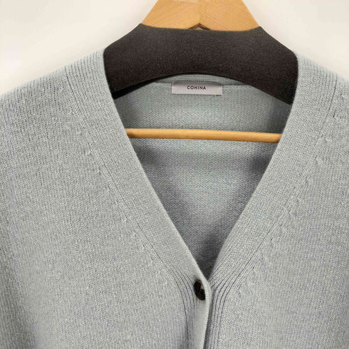 コヒナ COHINA ウールカシミヤVネックロングカーディガン レディース ONE SIZE