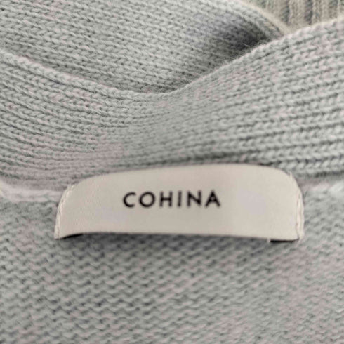 コヒナ COHINA ウールカシミヤVネックロングカーディガン レディース ONE SIZE