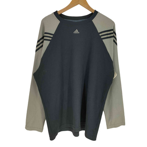 アディダス adidas 00S 切替 バイカラー L/S クルーネック Tシャツ メンズ import:XL