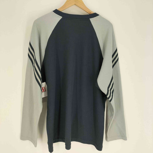アディダス adidas 00S 切替 バイカラー L/S クルーネック Tシャツ メンズ import:XL