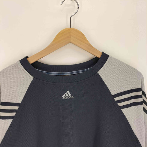 アディダス adidas 00S 切替 バイカラー L/S クルーネック Tシャツ メンズ import:XL