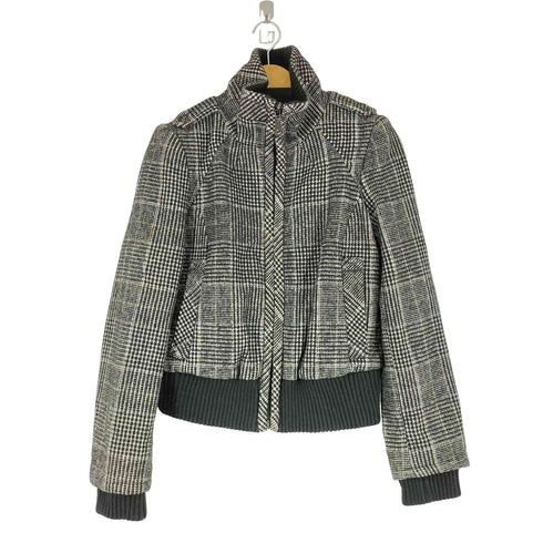 ザラ ZARA 千鳥格子 ウール ブルゾン レディース US L