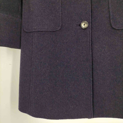 ブルックスブラザーズ BROOKS BROTHERS WOVEN IN ITALY メランジ ウールアルパカ スタンドカラーコート レディース JPN:0