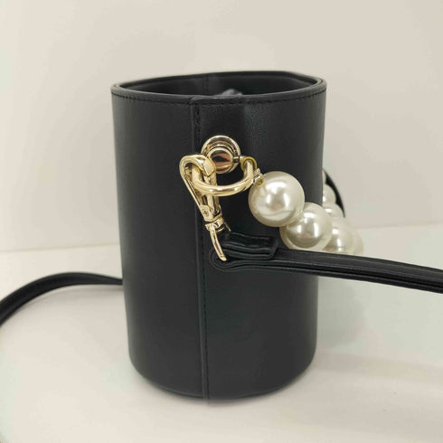 マリークワント MARY QUANT パールデコレーション 2way ショルダー ハンドバッグ レディース