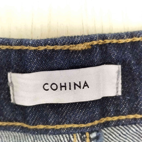 コヒナ COHINA KUROKI DENIM セミワイドストレート レディース SHORT-S