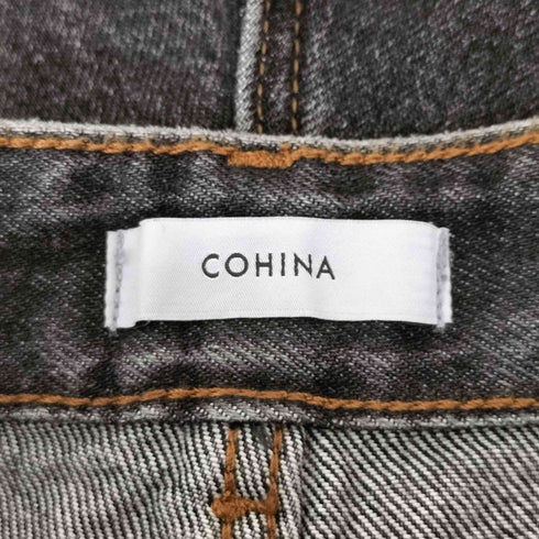 コヒナ COHINA KUROKI DENIM フレアワイド レディース SHORT-XS