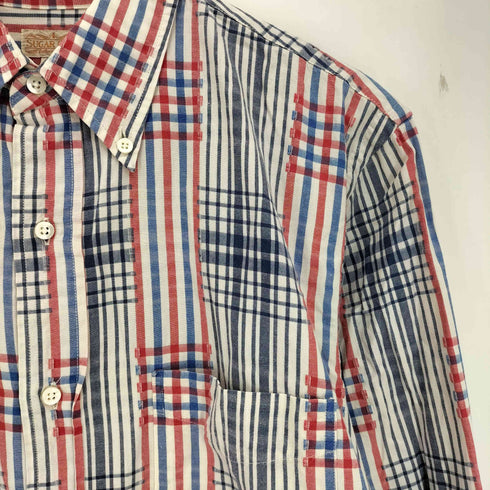 シュガーケーン SUGAR CANE ボタンダウン チェックマルチカラー シャツ メンズ JPN:M