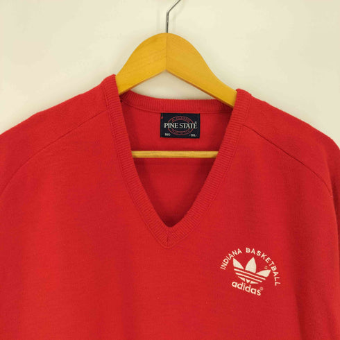 pinestate 70-80S Vネック プルオーバー ニット 企業 パフォーマンスロゴ メンズ IXL