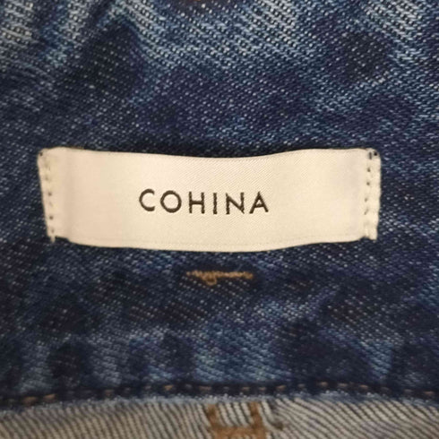 コヒナ COHINA ダブルウエストシームデニム レディース SHORT-XS