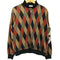 アルフレッドダナー ALFRED DUNNER 90s USA製 アーガイル ポロ ニット セーター レディース import:M