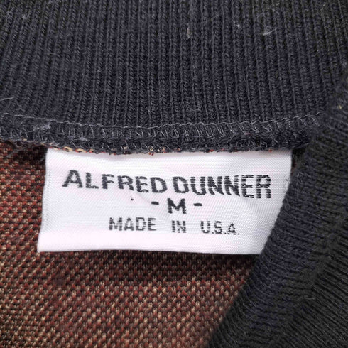 アルフレッドダナー ALFRED DUNNER 90s USA製 アーガイル ポロ ニット セーター レディース import:M