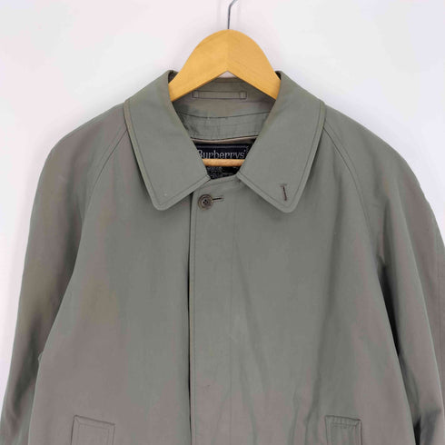 バーバリーズ BURBERRYS 80-90S OLD 裏地 ノバチェック 玉蟲 比翼 バルカマーン コート トレンチコート メンズ