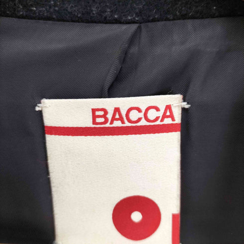 バッカ BACCA ウール ヘリンボーン ノーカラー チェスター コート レディース JPN:38