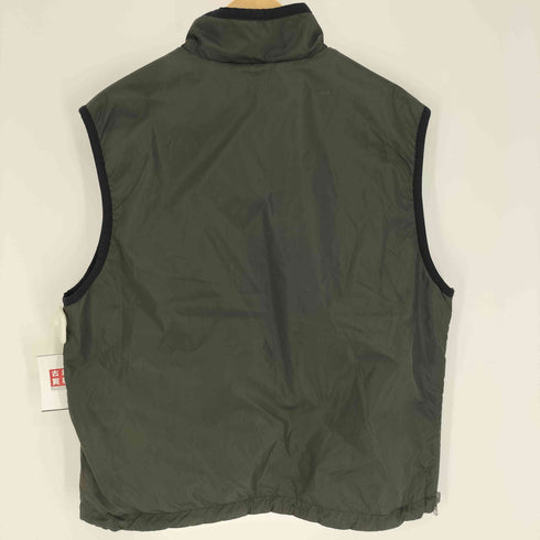 トミーヒルフィガー TOMMY HILFIGER 90-00S ATHLETICS 裏地フリース リバーシブルナイロン ハーフジップ ベスト カンガルーポケット メンズ JPN:1