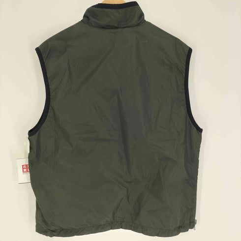 トミーヒルフィガー TOMMY HILFIGER 90-00S ATHLETICS 裏地フリース リバーシブルナイロン ハーフジップ ベスト カンガルーポケット メンズ JPN:1