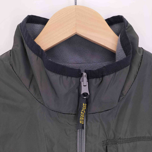 トミーヒルフィガー TOMMY HILFIGER 90-00S ATHLETICS 裏地フリース リバーシブルナイロン ハーフジップ ベスト カンガルーポケット メンズ JPN:1