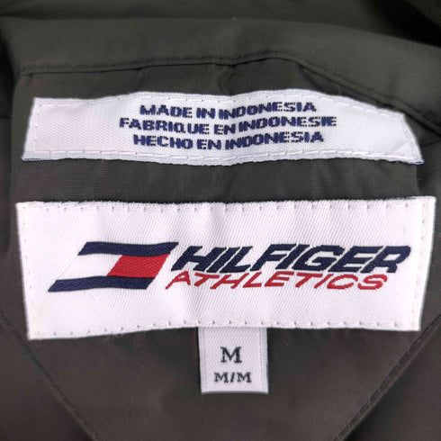 トミーヒルフィガー TOMMY HILFIGER 90-00S ATHLETICS 裏地フリース リバーシブルナイロン ハーフジップ ベスト カンガルーポケット メンズ JPN:1