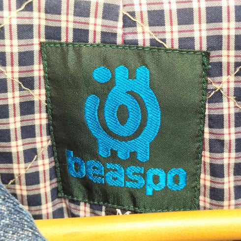 beaspo 裏地チェック 比翼 ウォームデニムカバーオール 濃紺 メンズ JPN:M