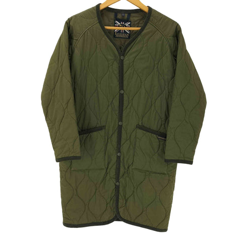ラベンハム LAVENHAM 19AW ノーカラー キルティング ロング コート レディース FR:34