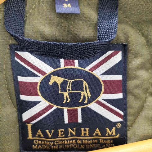 ラベンハム LAVENHAM 19AW ノーカラー キルティング ロング コート レディース FR:34
