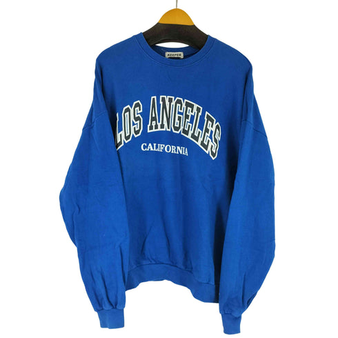 keeper アーチロゴプリント クルーネックスウェット メンズ