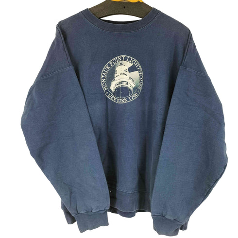 ヘインズ Hanes フロントプリント クルーネックスウェット メンズ import:XL