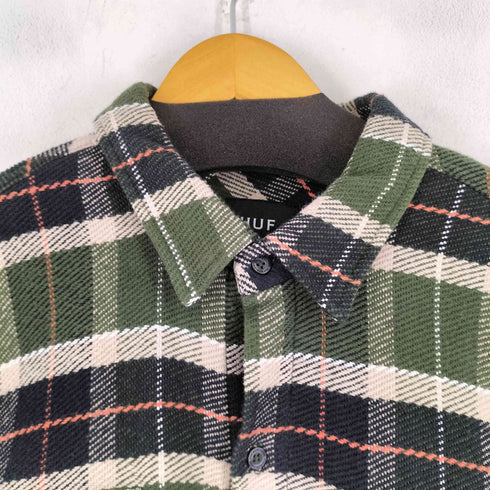 ハフ HUF チェック ヘビーネルシャツ メンズ JPN:L