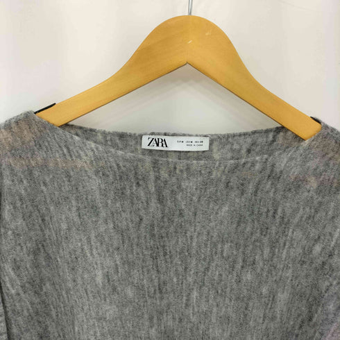 ザラ ZARA アルパカブレンド ナイロンウール ボートネック ニット レディース import:M