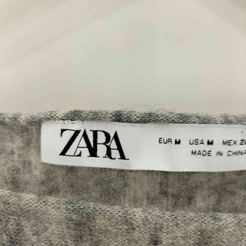 ザラ ZARA アルパカブレンド ナイロンウール ボートネック ニット レディース import:M